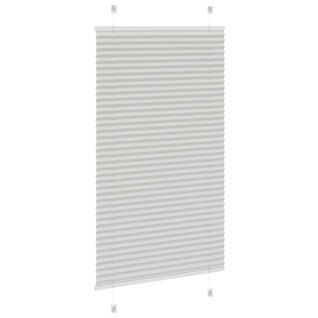vidaXL Store plissé gris clair 75x150 cm Largeur du tissu 74,4 cm Polyester