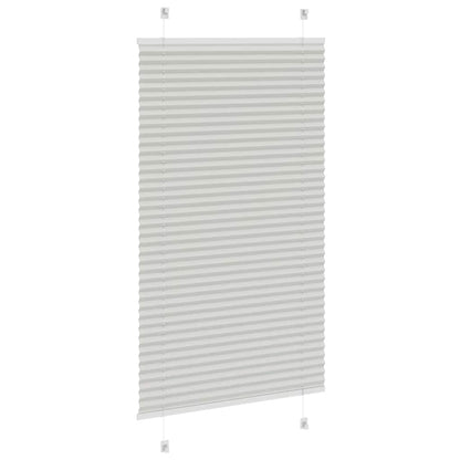 vidaXL Store plissé gris clair 75x150 cm Largeur du tissu 74,4 cm Polyester