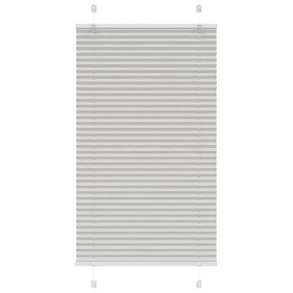 vidaXL Plissee Hellgrau 80x150 cm Stoffbreite 79,4 cm Polyester