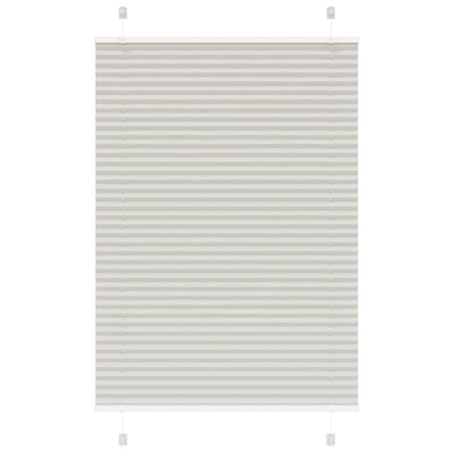 vidaXL Plissee Hellgrau 90x150 cm Stoffbreite 89,4 cm Polyester