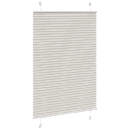 vidaXL Plissee Hellgrau 90x150 cm Stoffbreite 89,4 cm Polyester