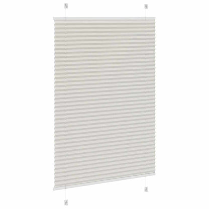 vidaXL Plissee Hellgrau 90x150 cm Stoffbreite 89,4 cm Polyester