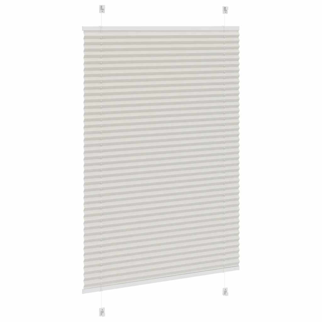 vidaXL Store plissé gris clair 95x150 cm Largeur du tissu 94,4 cm Polyester