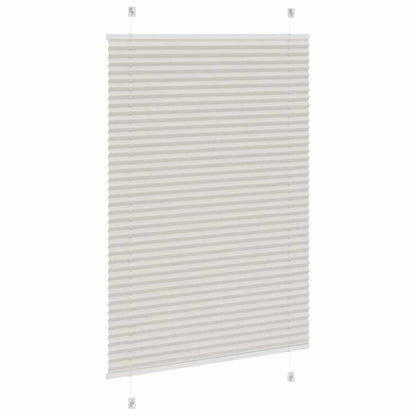 vidaXL Plissee Hellgrau 100x150 cm Stoffbreite 99,4 cm Polyester