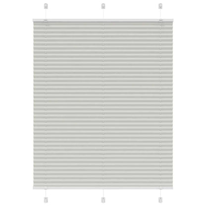 vidaXL Store plissé Gris clair 110 x 150 cm Largeur du tissu 109,4 cm Polyester