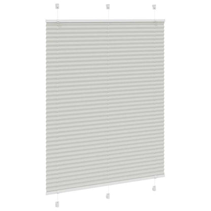 vidaXL Store plissé Gris clair 110 x 150 cm Largeur du tissu 109,4 cm Polyester