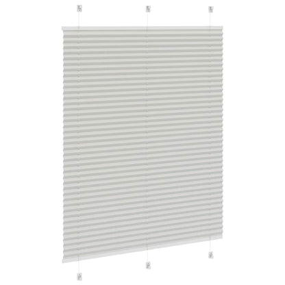 vidaXL Store plissé Gris clair 110 x 150 cm Largeur du tissu 109,4 cm Polyester