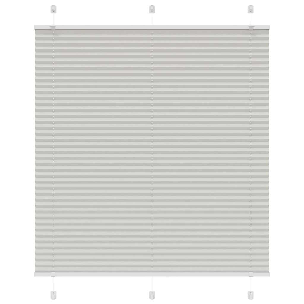 vidaXL Store plissé gris clair 115x150 cm Largeur du tissu 114,4 cm Polyester