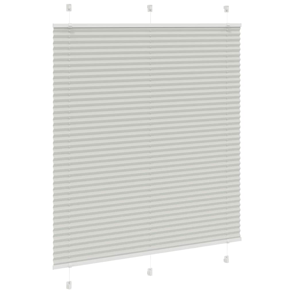 vidaXL Store plissé gris clair 115x150 cm Largeur du tissu 114,4 cm Polyester