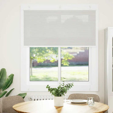 vidaXL Plissee Hellgrau 120x150 cm Stoffbreite 119,4 cm Polyester