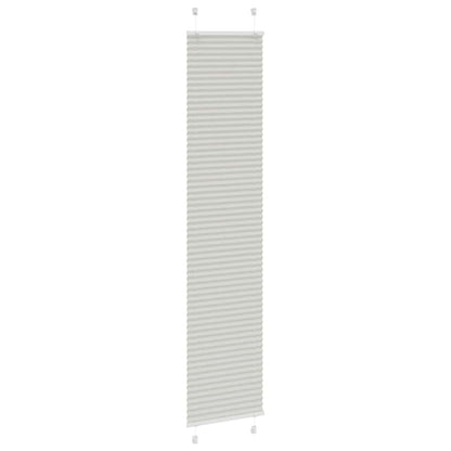 vidaXL Plissee Hellgrau 40x200 cm Stoffbreite 39,4 cm Polyester