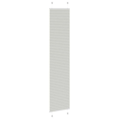 vidaXL Plissee Hellgrau 40x200 cm Stoffbreite 39,4 cm Polyester