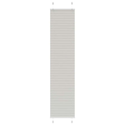 vidaXL Plissee Hellgrau 45x200 cm Stoffbreite 44,4 cm Polyester