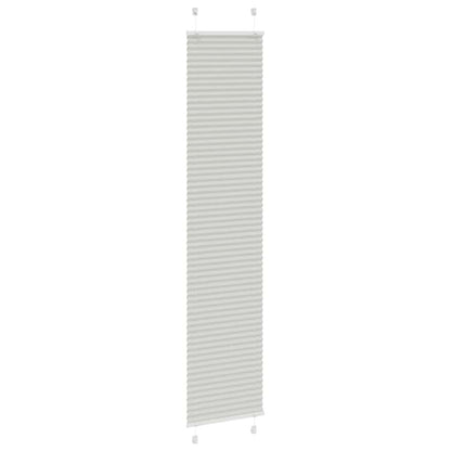 vidaXL Plissee Hellgrau 45x200 cm Stoffbreite 44,4 cm Polyester