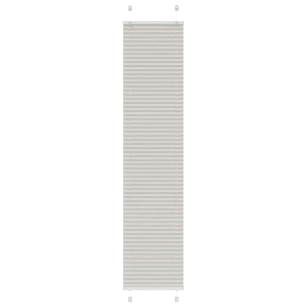 vidaXL Store plissé gris clair 50 x 200 cm Largeur du tissu 49,4 cm Polyester