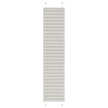 vidaXL Store plissé gris clair 50 x 200 cm Largeur du tissu 49,4 cm Polyester
