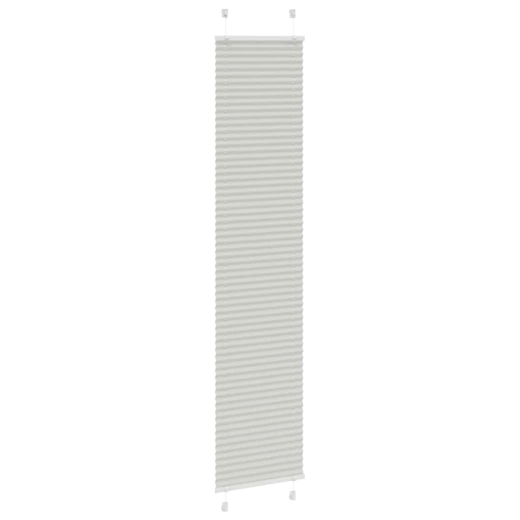 vidaXL Store plissé gris clair 50 x 200 cm Largeur du tissu 49,4 cm Polyester