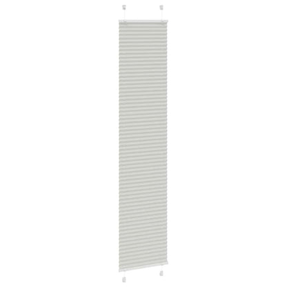 vidaXL Store plissé gris clair 50 x 200 cm Largeur du tissu 49,4 cm Polyester