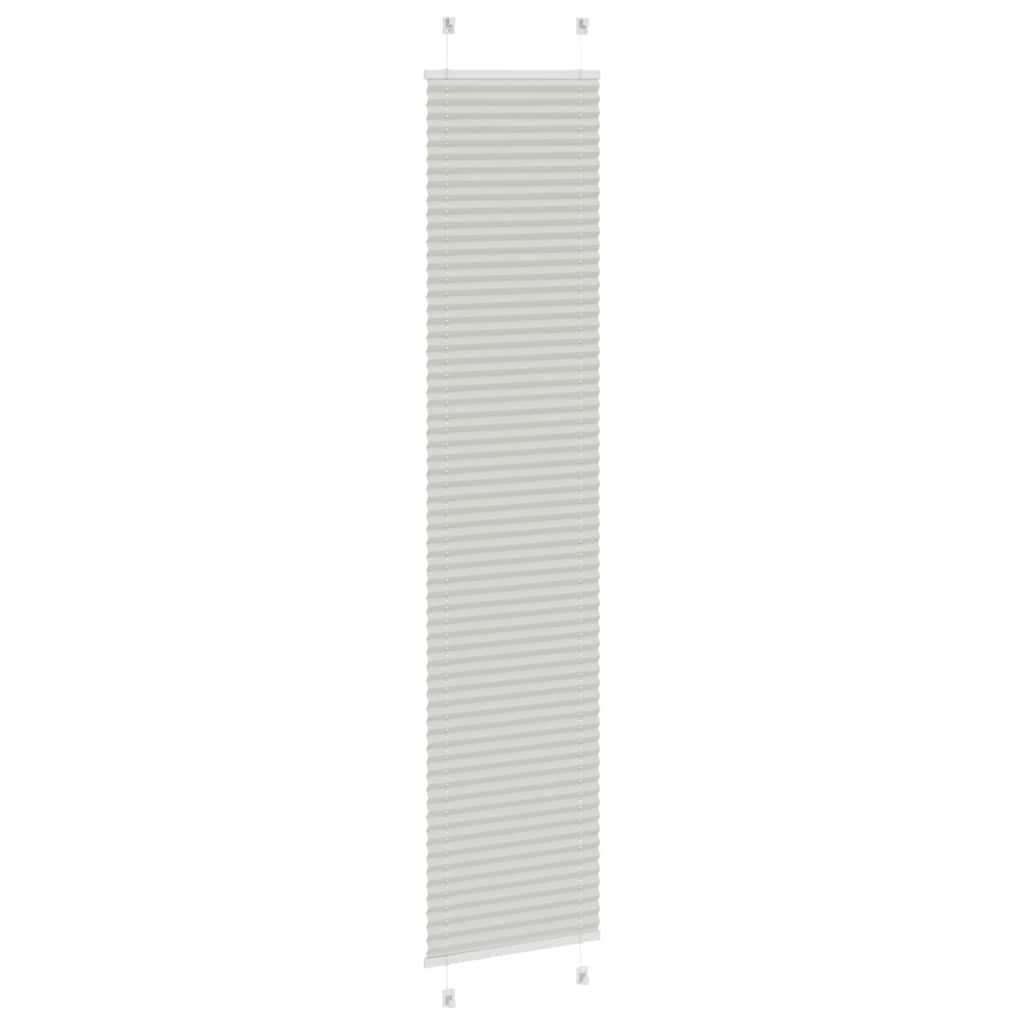 vidaXL Store plissé gris clair 50 x 200 cm Largeur du tissu 49,4 cm Polyester