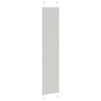 vidaXL Store plissé gris clair 50 x 200 cm Largeur du tissu 49,4 cm Polyester