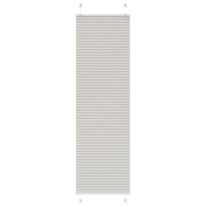vidaXL Plissee Hellgrau 55x200 cm Stoffbreite 54,4 cm Polyester