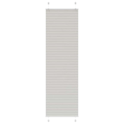vidaXL Store plissé gris clair 60x200 cm largeur tissu 59,4 cm polyester
