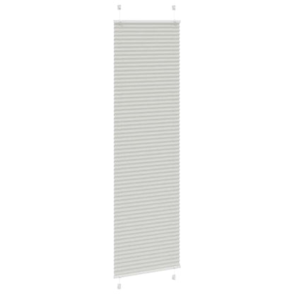 vidaXL Store plissé gris clair 60x200 cm largeur tissu 59,4 cm polyester