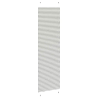 vidaXL Store plissé gris clair 60x200 cm largeur tissu 59,4 cm polyester