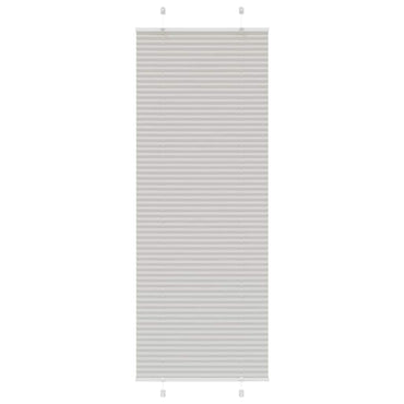 vidaXL Plissee Hellgrau 70x200 cm Stoffbreite 69,4 cm Polyester