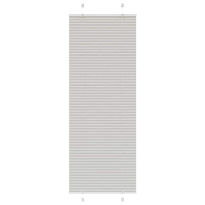 vidaXL Plissee Hellgrau 70x200 cm Stoffbreite 69,4 cm Polyester