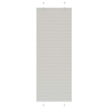 vidaXL Plissee Hellgrau 80x200 cm Stoffbreite 79,4 cm Polyester