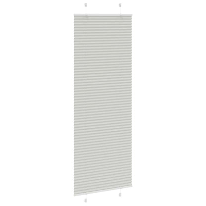vidaXL Plissee Hellgrau 80x200 cm Stoffbreite 79,4 cm Polyester