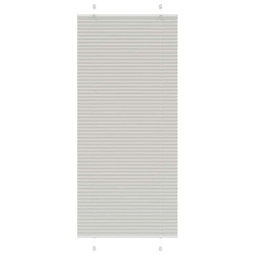 vidaXL Store plissé gris clair 95x200 cm Largeur du tissu 94,4 cm Polyester