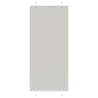 vidaXL Store plissé gris clair 95x200 cm Largeur du tissu 94,4 cm Polyester