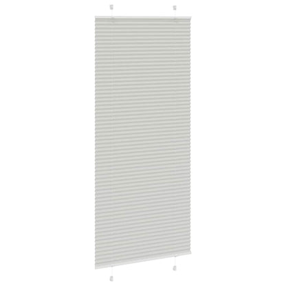 vidaXL Store plissé gris clair 95x200 cm Largeur du tissu 94,4 cm Polyester