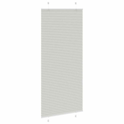vidaXL Store plissé gris clair 95x200 cm Largeur du tissu 94,4 cm Polyester