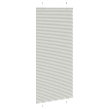 vidaXL Plissee Hellgrau 100x200 cm Stoffbreite 99,4 cm Polyester