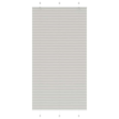vidaXL Store plissé gris clair 105x200 cm Largeur du tissu 104,4 cm Polyester