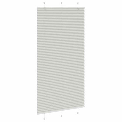 vidaXL Store plissé gris clair 105x200 cm Largeur du tissu 104,4 cm Polyester