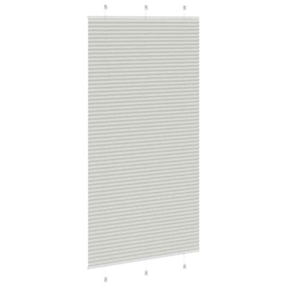 vidaXL Store plissé gris clair 105x200 cm Largeur du tissu 104,4 cm Polyester