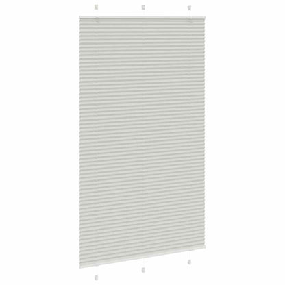 vidaXL Plissee Hellgrau 115x200 cm Stoffbreite 114,4 cm Polyester