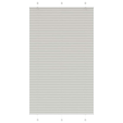 Plissee Hellgrau 120x200 cm Stoffbreite 119,4 cm Polyester