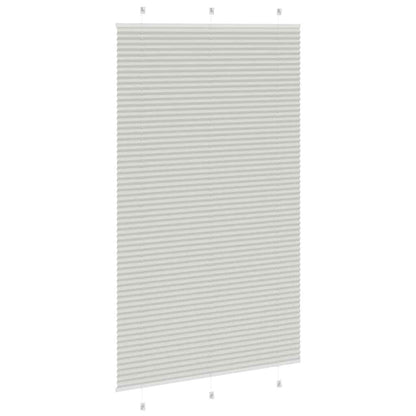 vidaXL Store plissé gris clair 120x200 cm Largeur du tissu 119,4 cm Polyester
