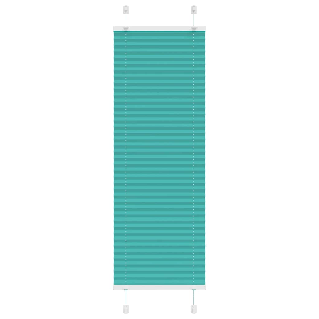 vidaXL Plissee Petrolgrün 45x100 cm Stoffbreite 44,4 cm Polyester