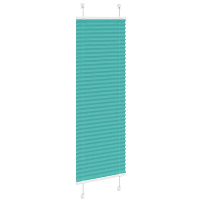 vidaXL Plissee Petrolgrün 45x100 cm Stoffbreite 44,4 cm Polyester