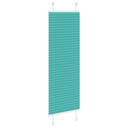 vidaXL Plissee Petrolgrün 45x100 cm Stoffbreite 44,4 cm Polyester