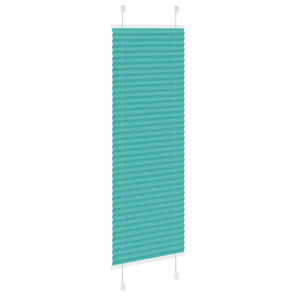 vidaXL Store plissé vert pétrole 50x100 cm Largeur du tissu 49,4 cm Polyester