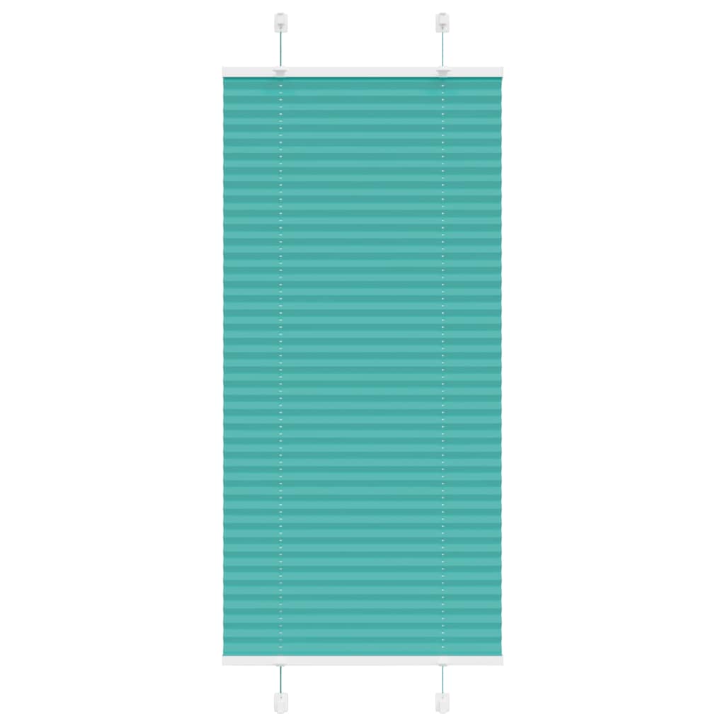 vidaXL Plissee Petrolgrün 65x100 cm Stoffbreite 64,4 cm Polyester