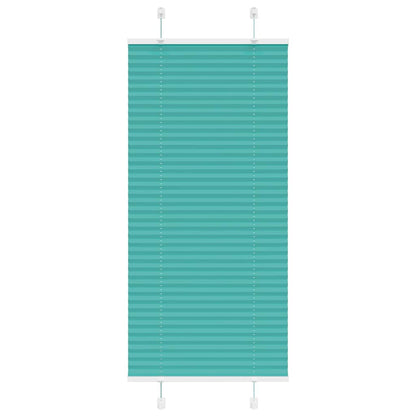 vidaXL Plissee Petrolgrün 65x100 cm Stoffbreite 64,4 cm Polyester