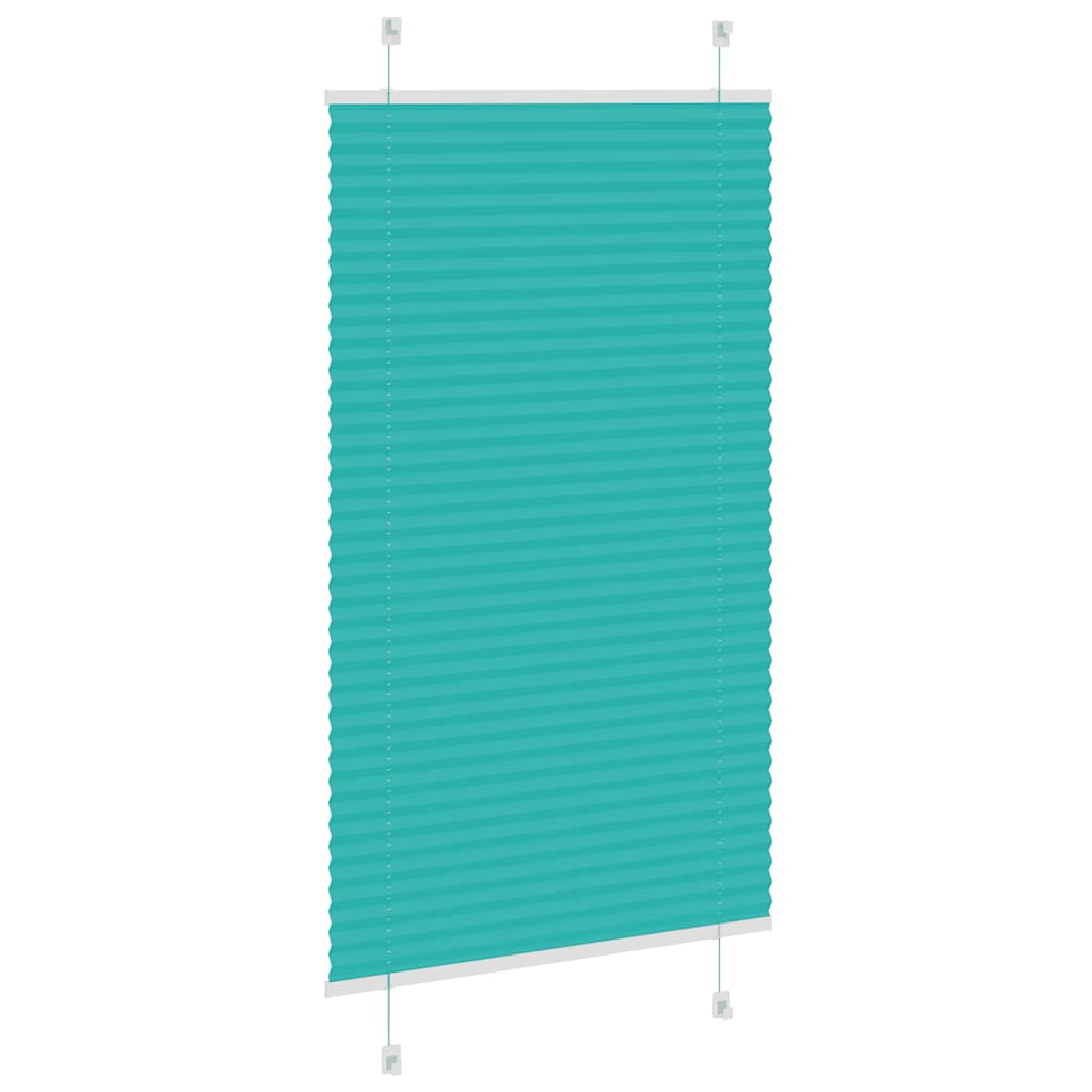 vidaXL Store plissé vert pétrole 70x100 cm Largeur du tissu 69,4 cm Polyester